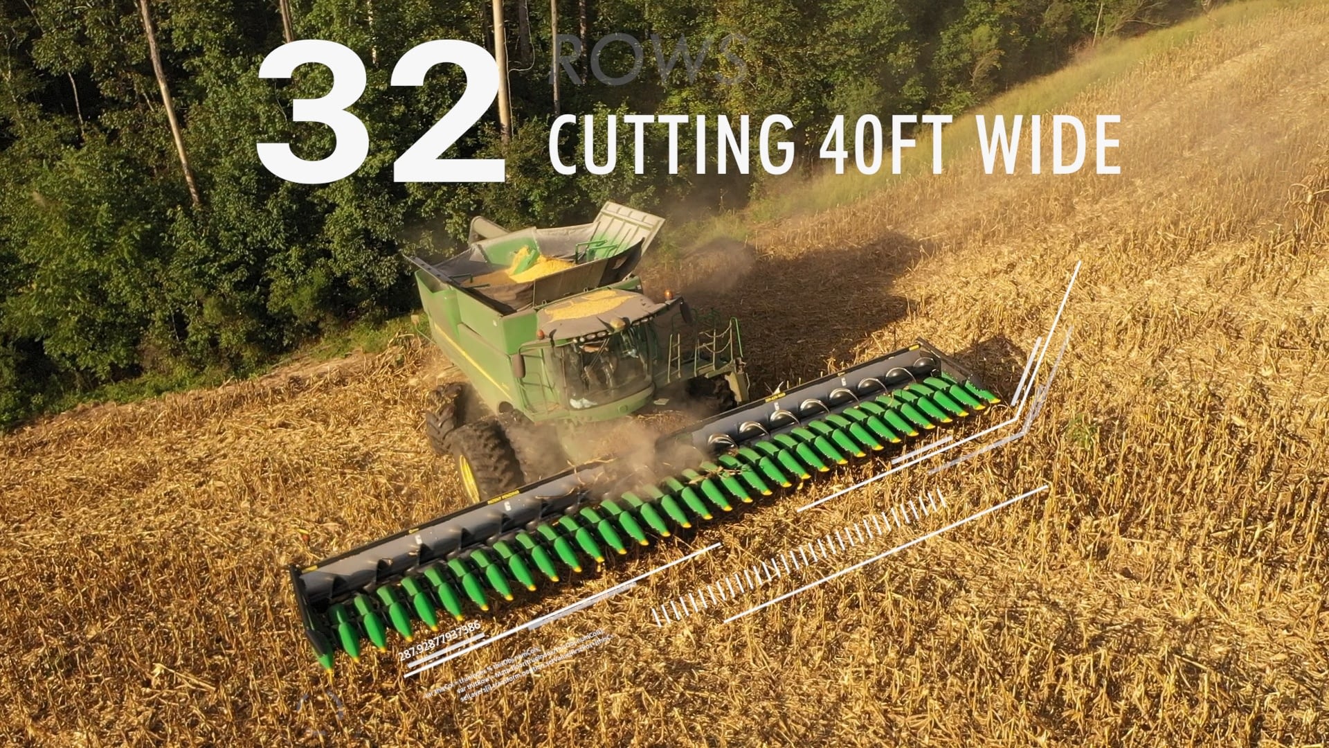 World's Largest Corn Head Ever Produced 32 15 inch rows 40 feet wide